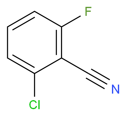 2-chloro-6-fluorobenzonitrile_分子结构_CAS_668-45-1