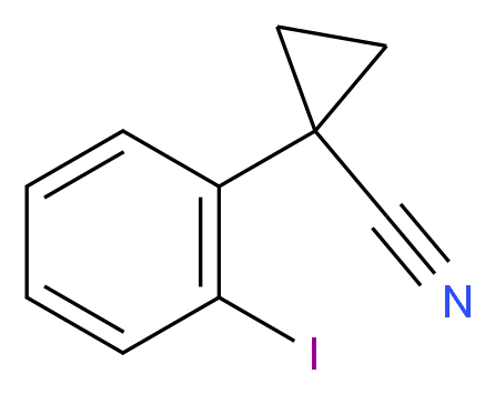 1-(2-iodophenyl)cyclopropane-1-carbonitrile_分子结构_CAS_124276-73-9