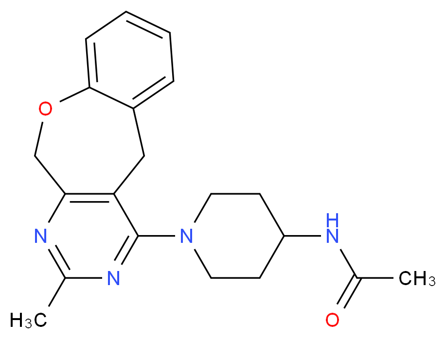N-[1-(2-methyl-5,11-dihydro[1]benzoxepino[3,4-d]pyrimidin-4-yl)piperidin-4-yl]acetamide_分子结构_CAS_)