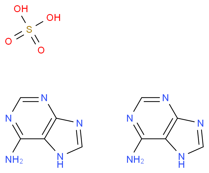 腺嘌呤硫酸盐_分子结构_CAS_321-30-2)