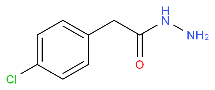 2-(4-chlorophenyl)acetohydrazide_分子结构_CAS_57676-51-4