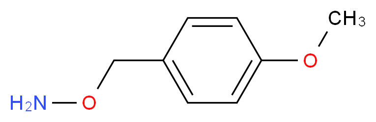 O-[(4-methoxyphenyl)methyl]hydroxylamine_分子结构_CAS_21038-22-2