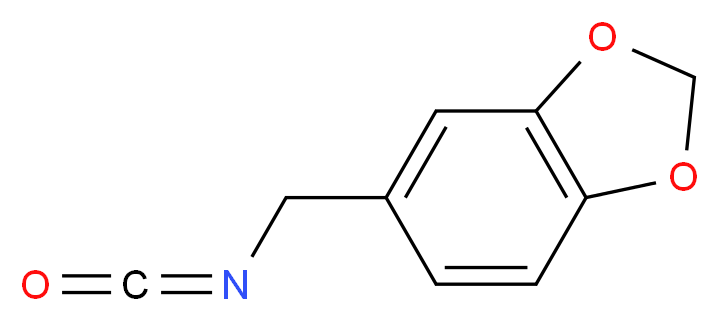 5-(isocyanatomethyl)-2H-1,3-benzodioxole_分子结构_CAS_71217-46-4
