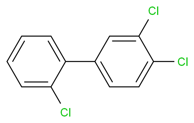 1,2-dichloro-4-(2-chlorophenyl)benzene_分子结构_CAS_38444-86-9
