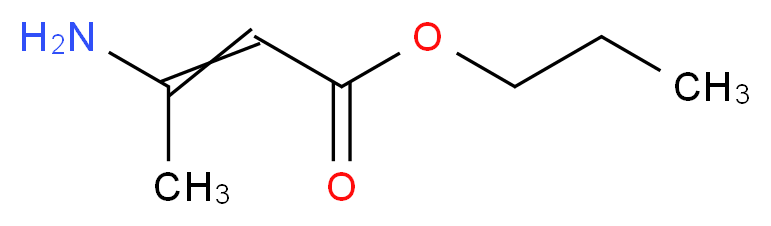 3-Amino-but-2-enoic acid propyl ester_分子结构_CAS_53055-18-8)