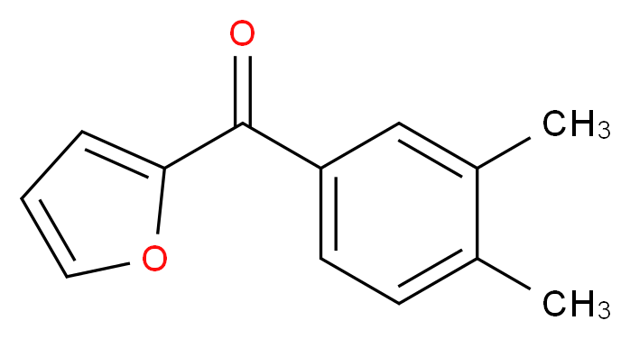 2-(3,4-dimethylbenzoyl)furan_分子结构_CAS_15817-47-7