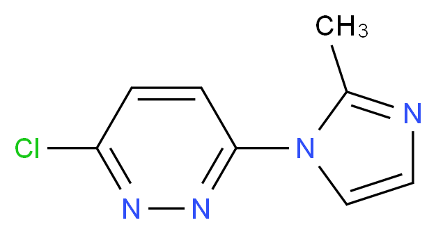 3-chloro-6-(2-methyl-1H-imidazol-1-yl)pyridazine_分子结构_CAS_75792-66-4