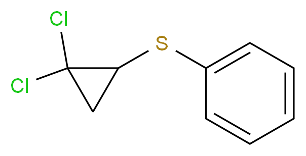 [(2,2-dichlorocyclopropyl)sulfanyl]benzene_分子结构_CAS_63289-85-0