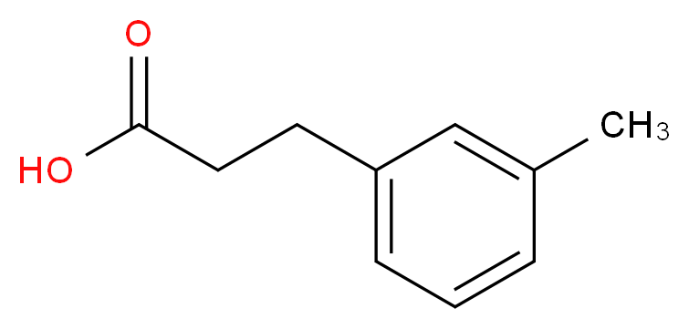 3-(3-methylphenyl)propanoic acid_分子结构_CAS_3751-48-2)