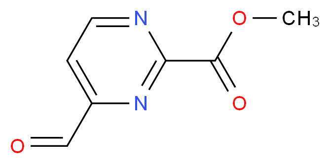 methyl 4-formylpyrimidine-2-carboxylate_分子结构_CAS_944901-31-9