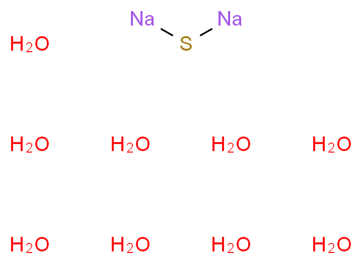 (sodiosulfanyl)sodium nonahydrate_分子结构_CAS_1313-84-4