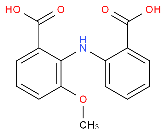 2-[(2-carboxyphenyl)amino]-3-methoxybenzoic acid_分子结构_CAS_88377-32-6
