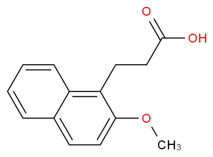 3-(2-methoxynaphthalen-1-yl)propanoic acid_分子结构_CAS_34225-11-1