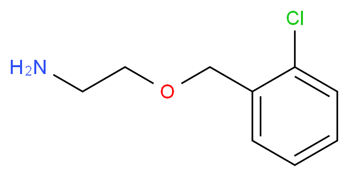 2-(2-Chloro-benzyloxy)-ethylamine_分子结构_CAS_)