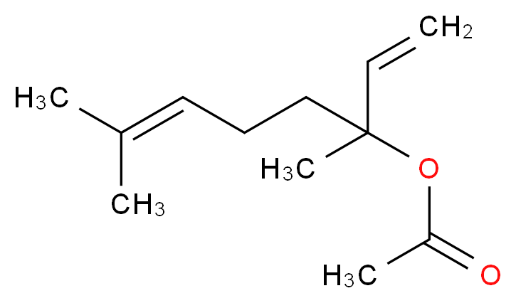 3,7-dimethylocta-1,6-dien-3-yl acetate_分子结构_CAS_115-95-7