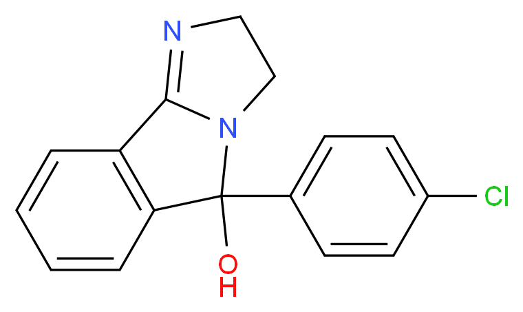 5-(4-chlorophenyl)-2H,3H,5H-imidazo[2,1-a]isoindol-5-ol_分子结构_CAS_22232-71-9