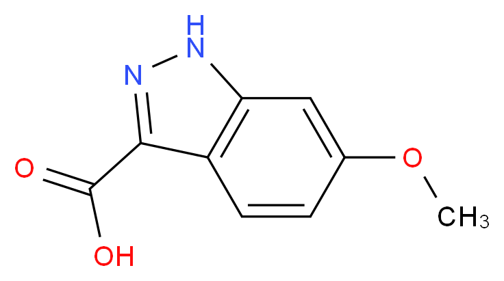 6-METHOXY-1H-INDAZOLE-3-CARBOXYLIC ACID_分子结构_CAS_518990-36-8)