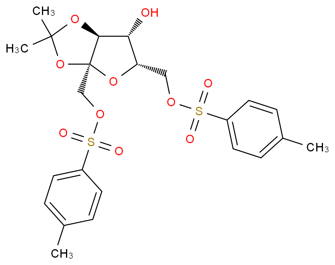 2,3-O-Isopropylidene-1,6-ditosyl-L-sorboseSee D494335_分子结构_CAS_2484-55-1)