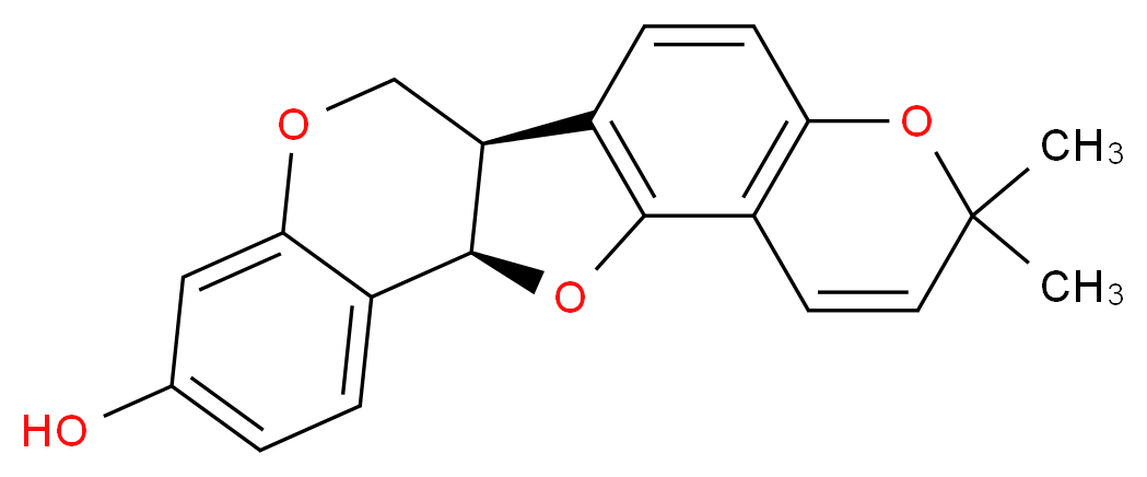 (2R,11R)-17,17-dimethyl-4,12,18-trioxapentacyclo[11.8.0.0<sup>2</sup>,<sup>1</sup><sup>1</sup>.0<sup>5</sup>,<sup>1</sup><sup>0</sup>.0<sup>1</sup><sup>4</sup>,<sup>1</sup><sup>9</sup>]henicosa-1(13),5,7,9,14(19),15,20-heptaen-7-ol_分子结构_CAS_13401-40-6