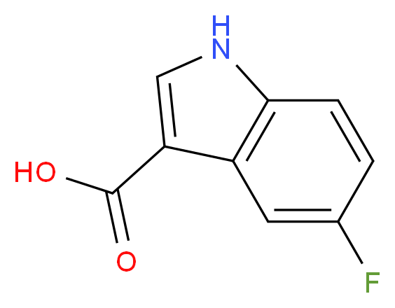 5-fluoro-1H-indole-3-carboxylic acid_分子结构_CAS_)