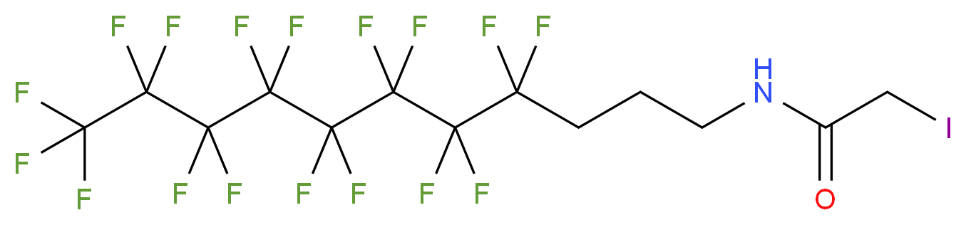 N-(4,4,5,5,6,6,7,7,8,8,9,9,10,10,11,11,11-heptadecafluoroundecyl)-2-iodoacetamide_分子结构_CAS_852527-48-1