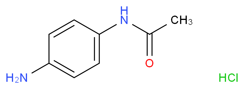 N1-(4-aminophenyl)acetamide hydrochloride_分子结构_CAS_43036-07-3)