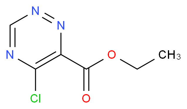 ETHYL 5-CHLORO-1,2,4-TRIAZINE-6-CARBOXYLATE_分子结构_CAS_)