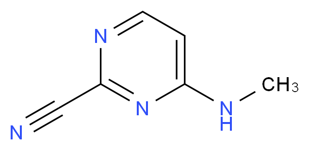 4-(METHYLAMINO)PYRIMIDINE-2-CARBONITRILE_分子结构_CAS_930575-71-6)