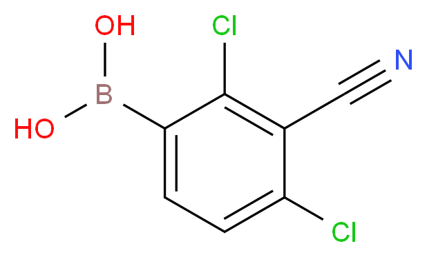 2,4-Dichloro-3-cyanophenylboronic acid_分子结构_CAS_957120-87-5)