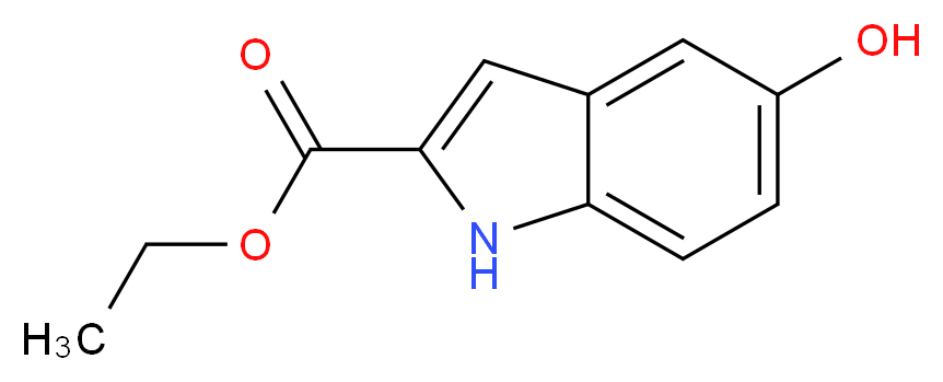 Ethyl 5-hydroxyindole-2-carboxylate_分子结构_CAS_24985-85-1)