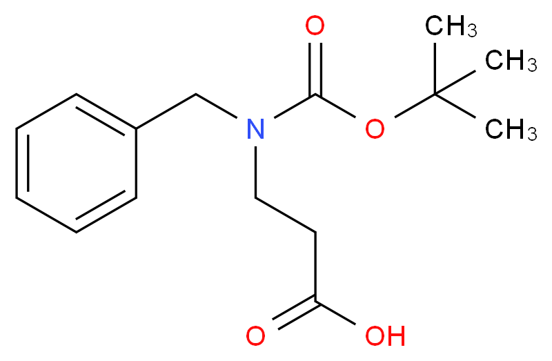 3-{benzyl[(tert-butoxy)carbonyl]amino}propanoic acid_分子结构_CAS_289889-03-8