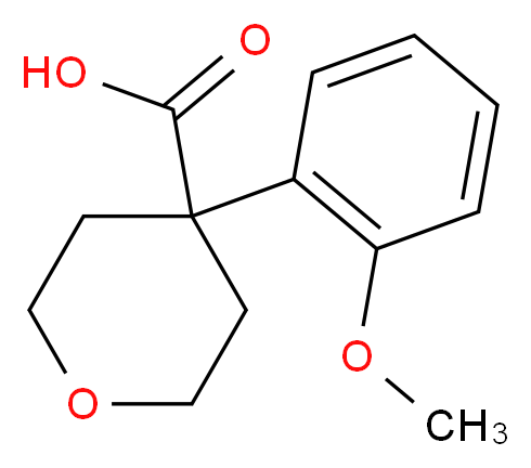 4-(2-methoxyphenyl)oxane-4-carboxylic acid_分子结构_CAS_)