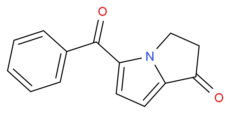 5-benzoyl-2,3-dihydro-1H-pyrrolizin-1-one_分子结构_CAS_113502-52-6