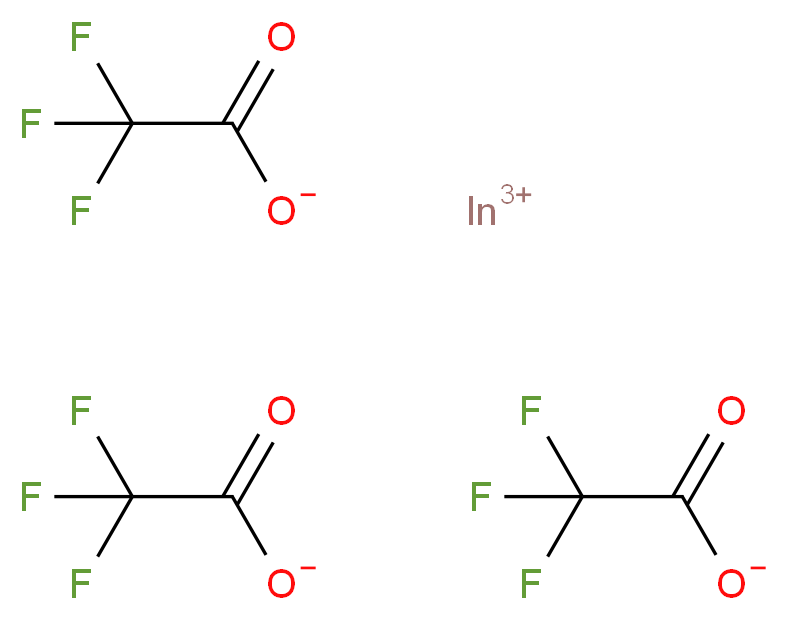 indium(3+) ion tritrifluoroacetate_分子结构_CAS_36554-90-2