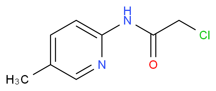 2-chloro-N-(5-methylpyridin-2-yl)acetamide_分子结构_CAS_143416-74-4