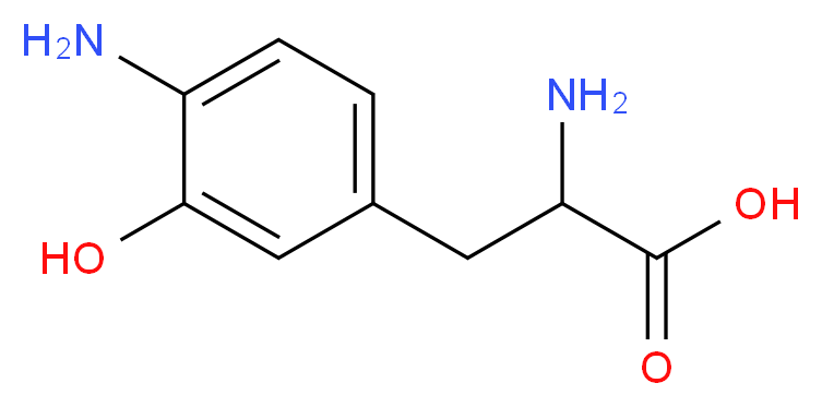 rac 4-Amino-m-tyrosine Dihydrochloride_分子结构_CAS_21819-90-9)