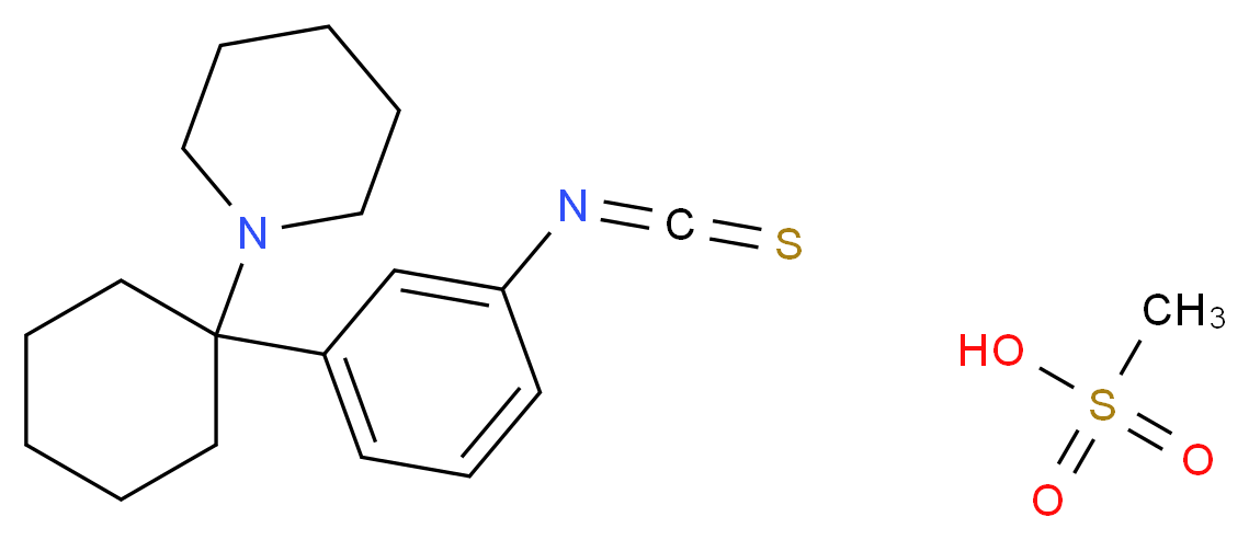 Metaphit Methanesulfonate Salt_分子结构_CAS_99287-12-4)