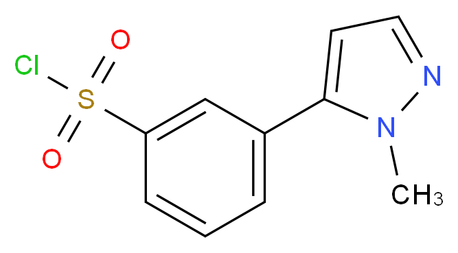 3-(1-methyl-1H-pyrazol-5-yl)benzenesulfonyl chloride_分子结构_CAS_941716-85-4)