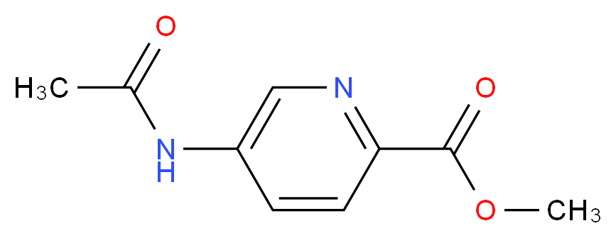 methyl 5-acetamidopyridine-2-carboxylate_分子结构_CAS_33919-50-5