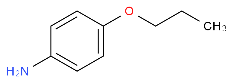 对正丙氧基苯胺_分子结构_CAS_4469-80-1)