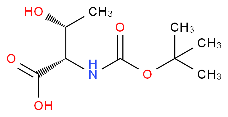 N-Boc-L-Threonine_分子结构_CAS_2592-18-9)