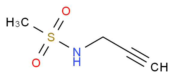 N-(prop-2-yn-1-yl)methanesulfonamide_分子结构_CAS_)