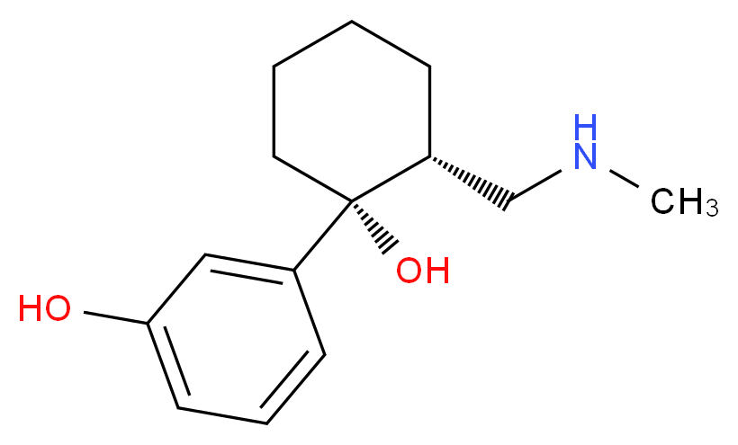 3-[(1R,2R)-1-hydroxy-2-[(methylamino)methyl]cyclohexyl]phenol_分子结构_CAS_138853-73-3