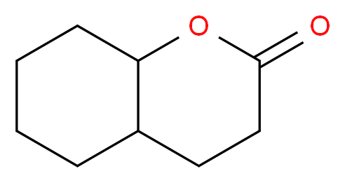 octahydro-2H-1-benzopyran-2-one_分子结构_CAS_4430-31-3