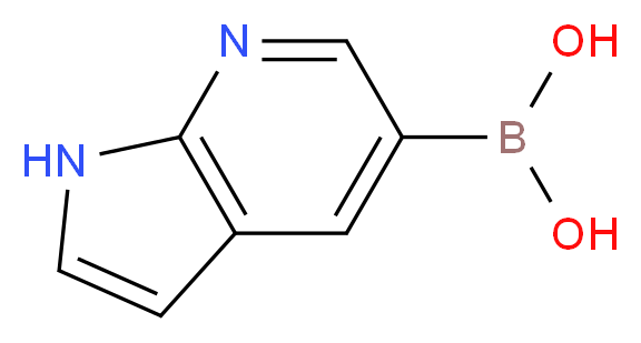 7-Azaindole-5-boronic acid_分子结构_CAS_944059-24-9)