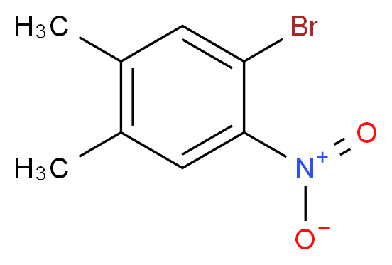 1-Bromo-4,5-dimethyl-2-nitrobenzene _分子结构_CAS_53938-24-2)