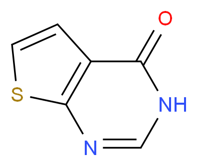 Thieno[2,3-d]pyrimidin-4(3H)one_分子结构_CAS_14080-50-3)