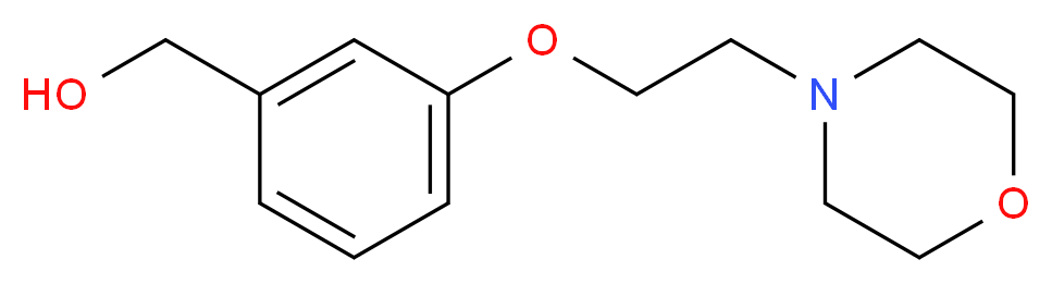 {3-[2-(morpholin-4-yl)ethoxy]phenyl}methanol_分子结构_CAS_857284-07-2