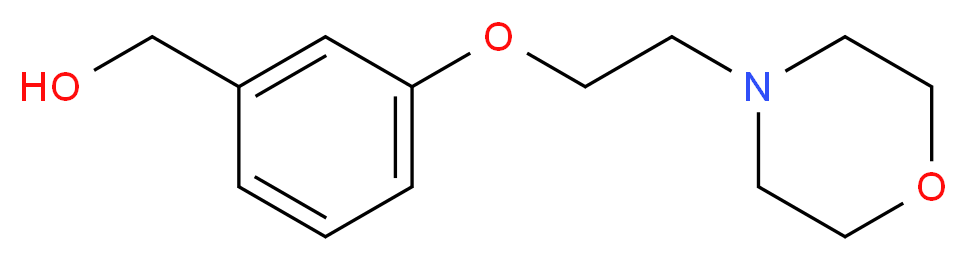 [3-(2-Morpholinoethoxy)phenyl]methanol 97%_分子结构_CAS_857284-07-2)