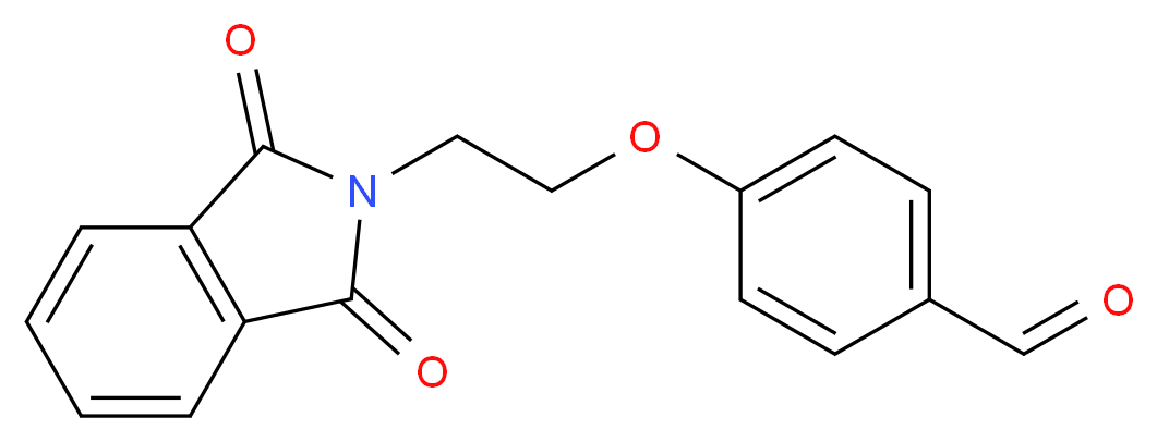 4-[2-(1,3-Dioxo-1,3-dihydro-2H-isoindol-2-yl)-ethoxy]benzenecarbaldehyde_分子结构_CAS_)